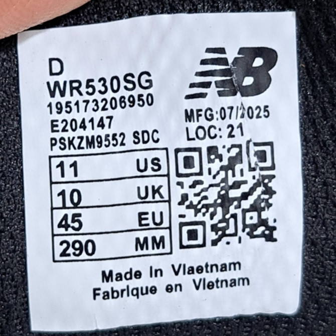 کتونی ویتنامی نیوبالانس ۵۳۰ newbalance 530 / کیفیت مستر ۲۰۲۵ / سایز ۴۰ الی ۴۵