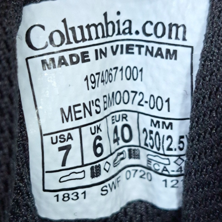 کفش مسترکوالیتی کلمبیا ضد آب بند دیسکی Columbia Goretex BOA / ضمانت کیفیت و ویتنام / سایز ۴۰ الا ۴۵