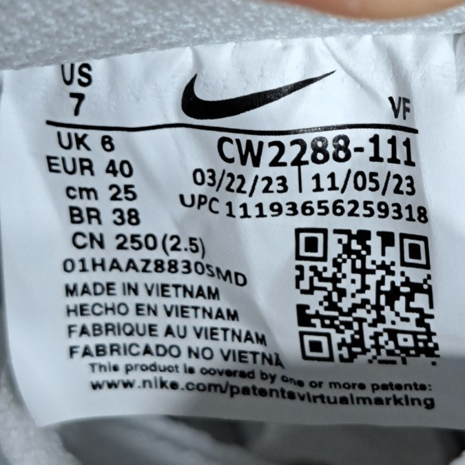 کفش مستر کوالیتی ست زنانه و مردانه نایک ایرفورس وان nike air force 1 / ضمانت کیفیت و ویتنام / سایز ۳۷ الا ۴۵