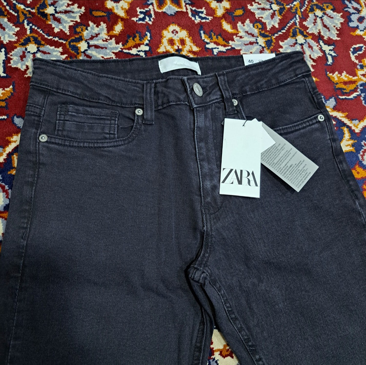 شلوار جین اورجینال برند زارا zara Jeans / ذغالی / صمانت کیفیت / سایز ۳۸ الا ۵۰