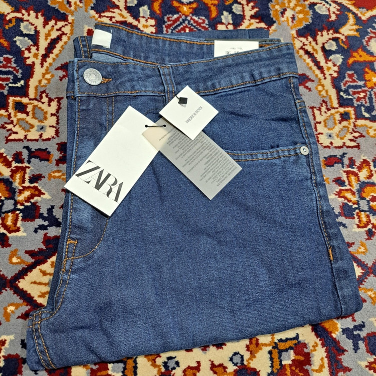 شلوار جین اورجینال برند زارا zara Jeans / آبی تیره / صمانت کیفیت / سایز ۳۸ الا ۵۰